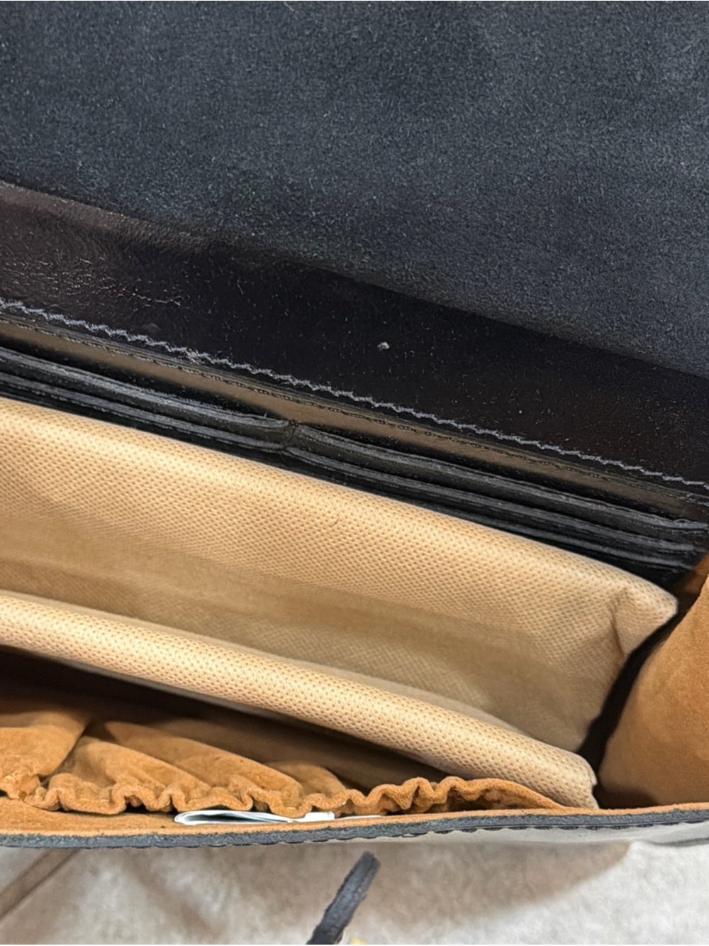 Patricia Nash Embossed Shield Leather Shoulder Bag Medium Black - Picture 9 of 12